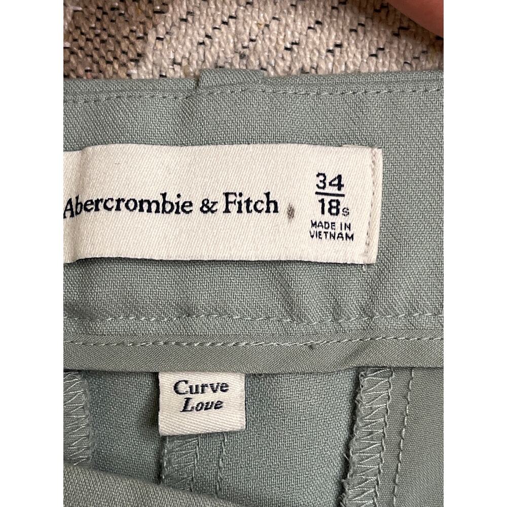 Abercrombie & Fitch Curve Love A&F Sloane Tailored Wide Leg Pant, size 18 short - Picture 8 of 15